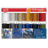Gütermann naaigaren set Denim Jeans | 12 x 100m | 731143